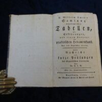 D. Wilhelm Smellie Samlung anatomischer Tabellen, mit Erklärungen, und einem Auszuge der praktischen Hebamenkunst. Aus dem Englischen übersetzt. Nebst Nachricht und kurze Prüfungen der Sigaultschen Operazion (Operation). Von Dr. C[hristoph] L[udwig] B[ecker]. Mit XL. Kupfertafeln.
