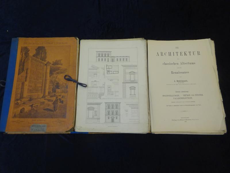 Die Architektur des classischen Altertums und der Renaissance. 1., 2. Abteilung. 2. verbesserte und vermehrte Auflage & 3. Abteilung.
