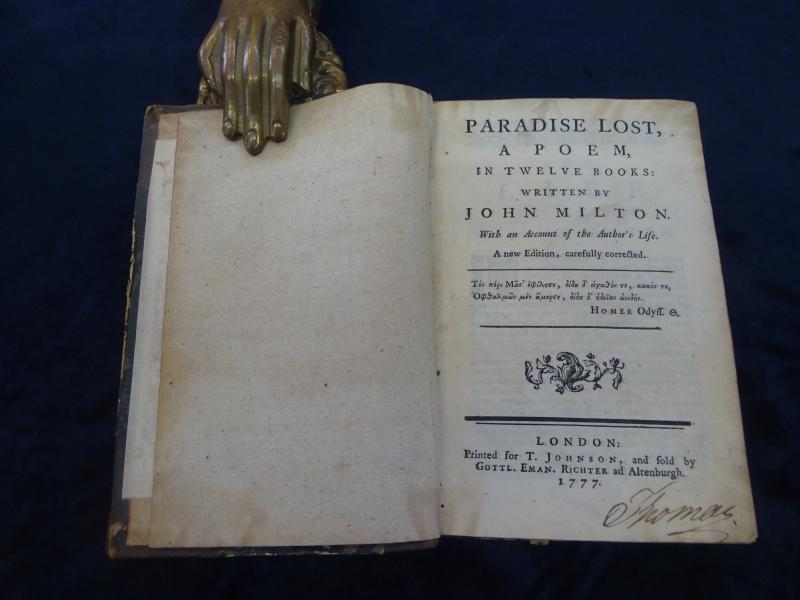 Paradise Lost, A Poem, In twelve Books. With an Account of the Author's Life. A new Edition, carefully corrected.