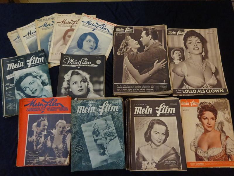 Mein Film. Illustrierte Film- und Kinorundschau. / ( ab 1952, Nr. 46:) Die Österreichische Filmillustrierte. Sammlung von 327 Ausgaben aus den Jahren 1926 - 1957.