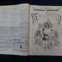 Le Journal Amusant. Journal Illustré. Journal d'images, journal comique, critique, Satirique, etc. 25e Année 1872 & 26e Année 1873: No. 827 - 848, 851 - 853, 863 - 876, 878 in 1 Band. (= 40 Nummern)