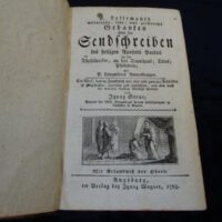 P. Lallemants moralische, lehr- und geistreiche Gedanken über die Sendschreiben des hl. Apostel Paulus an die Thessalonicher, an den Timotheus, Titus, Philemon mit P. [Michel de] Languedocs Anmerkungen. Ein Werk, das in Frankreich von vier und zwanzig Bischöfen ist gutgeheißen, gepriesen und empfohlen, nun aber nach der neuesten Auflage übersetzt worden von Ignaz Steur. [= Lallemants moralische, lehr- und geistreiche Gedanken. Band 9].