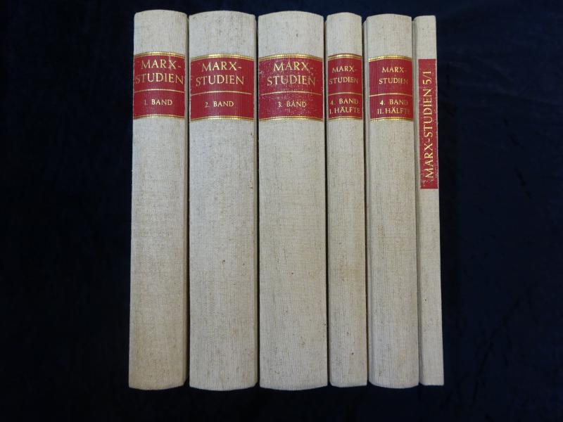 Marx-Studien. Blätter zur Theorie und Politik des wissenschaftlichen Sozialismus. Bände 1 - 5/1 in 6 (= komplett). Unveränderter Neudruck d. Ausgabe Wien 1904-1924.