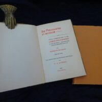 Die Philosophie im Boudoir oder Spezial-Unterweisungen in der Liebes-Philosophie u. der höheren u. raffinirteren geschlechtlichen Wollust. Zum ersten Male [aus dem Französischen 'La philosophie dans le boudoir'] ins Deutsche übertragen von Dr. A[rmin] Schwarz. Erster [und] zweiter Teil.