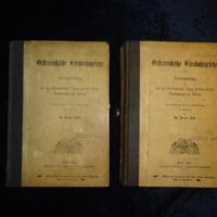 Oesterreichische Eisenbahngesetze. Sammlung der auf das Eisenbahnwesen Bezug hebenden Gesetze, Verordnungen und Judicate. Unter Mitwirkung des Dr. J. Messerklinger herausgegeben. 1. & 2. Band (= komplett).